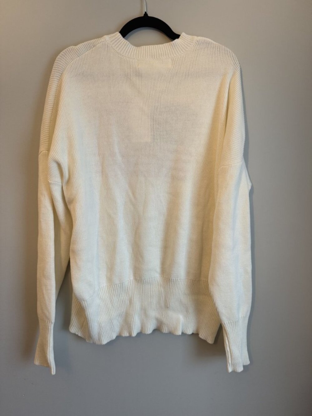NWT Worth Collective American Honey Flag Oversized Sweater Cream Size S [jb] - Picture 5 of 7